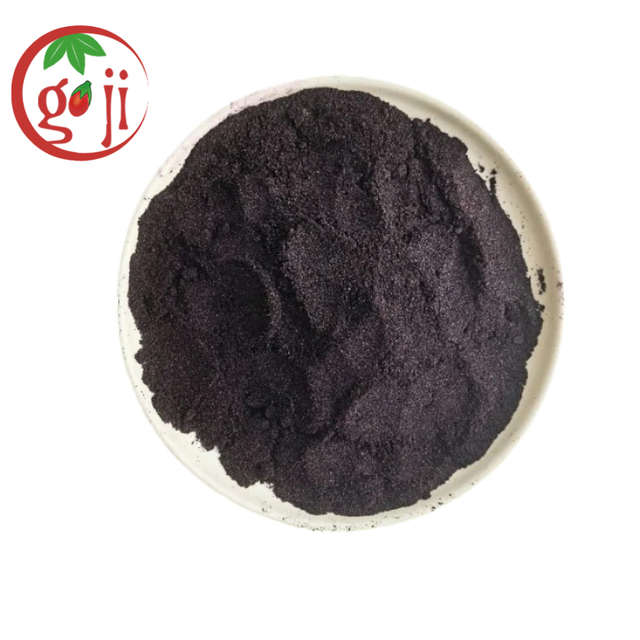 Gevriesdroogd zwart Goji-poeder